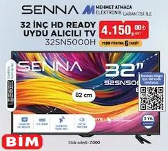 Senna 32SN5000H 32 İnç HD Ready Uydu Alıcılı Tv/Televizyon