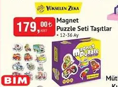 Yükselen Zeka Magnet Puzzle Seti Taşıtlar