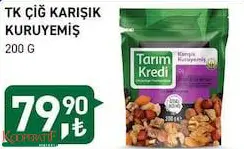 Tarım Kredi Birlik Çiğ Karışık Kuruyemiş 200 G