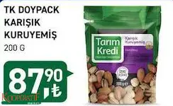 Tarım Kredi Birlik Doypack Karışık Kuruyemiş 200 G