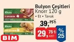 Knorr Bulyon Çeşitleri Et/Tavuk 120 G