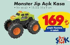 Gokidy Oyuncak Monster Jip Açık Kasa