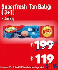 SuperFresh Klasik Ton Balığı (3+1) 4x75 gr