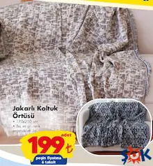 Jakarlı Koltuk Örtüsü 