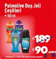 Palmolive Duş Jeli Çeşitleri 500 ml