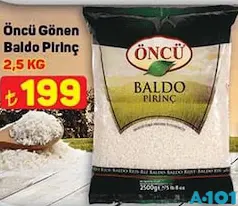 Öncü Gönen Baldo Pirinç 2,5 kg