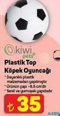 Kiwi Pets Plastik Top Köpek Oyuncağı