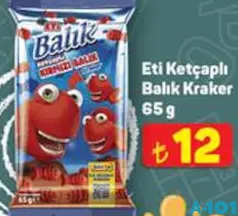 Eti Ketçaplı Balık Kraker 65 g