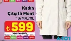 Kadın Çıtçıtlı Mont