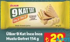 Ülker 9 Kat İnce İnce Muzlu Gofret 114 g