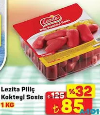 Lezita Piliç Kokteyl Sosis 1 kg