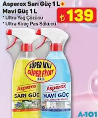 Asperox Sarı Güç + Mavi Güç 1 L