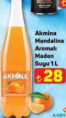 Akmina Mandalina Aromalı Maden Suyu 1 L