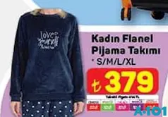 Kadın Flanel Pijama Takımı