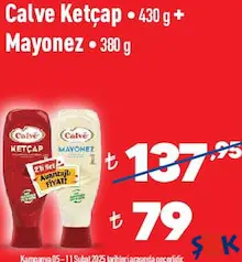 Calve Ketçap + Mayonez