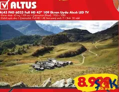 Altus AL43 FHD 6023 Full HD 43 inç 109 Ekran Uydu Alıcılı LED TV