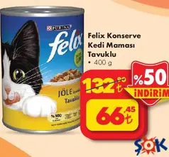 Felix Konserve Kedi Maması Tavuklu 400 g