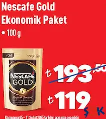 Nescafe Gold Ekonomik Paket Kahve