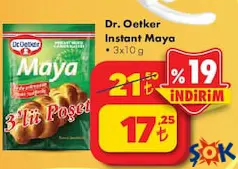 Dr. Oetker Instant Kuru Maya 3x10 g