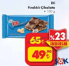 Eti Fındıklı Çikolata 100 g