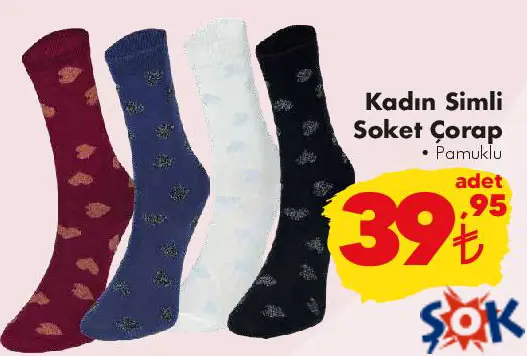 Kadın Simli Soket Çorap