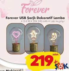 Forever USB Şarjlı Dekoratif Lamba