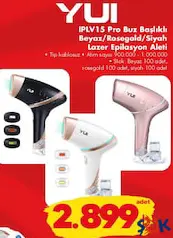 Yui IPLV15 Pro Buz Başlıkı Beyaz/Rosegold/Siyah Lazer Epilasyon Aleti