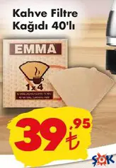 Kahve Filtre Kağıdı 40'lı