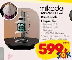 Mikado Led Bluetooth Hoparlör