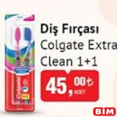 Colgate Extra Clean Diş Fırçası 1+1