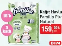 Familia Plus Natural Kağıt Havlu 16'lı