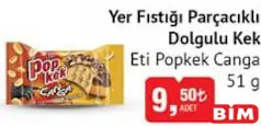 Eti Popkek Canga Yer Fıstığı Parçacıklı Dolgulu Kek