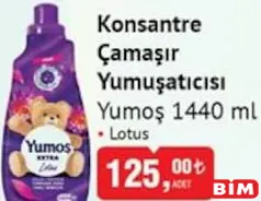 Yumoş Konsantre Çamaşır Yumuşatıcısı 1440 ml