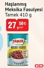 Tamek Haşlanmış Meksika Fasulyesi 410 g