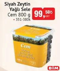 Cem Siyah Zeytin Yağlı Sele 800 g