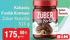 Züber Nutzilla Kakaolu Fındık Kreması 315 g