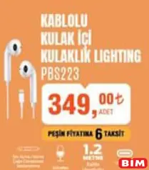 Polosmart Kablolu Kulak İçi Kulaklık Lighting PBS223