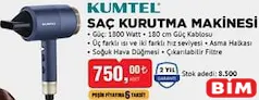 Kumtel Saç Kurutma Makinesi