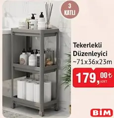 Tekerlekli Düzenleyici 3 Katlı