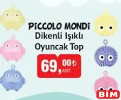 Piccolo Mondi Dikenli Işıklı Oyuncak Top