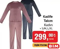 Kadife Takım Kadın