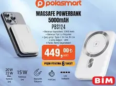 Polosmart PBS124 Magsafe Powerbank 5000 mah