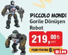 Piccolo Mondi Oyuncak Gorile Dönüşen Robot