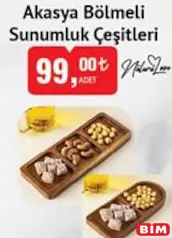 Naturlaove Akasya Bölmeli Sunumluk Çeşitleri