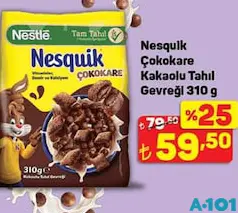 Nesquik Çokokare Kakaolu Tahıl Gevreği 310 g