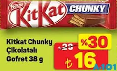 Nestle Kitkat Chunky Çikolatalı Gofret 38 g