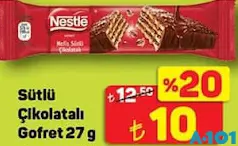 Nestle Sütlü Çikolatalı Gofret 27 g