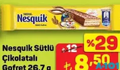 Nesquik Sütlü Çikolatalı Gofret 26,7 g