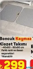 Boncuk Kaymaz Klozet Takımı