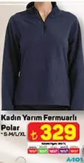 Kadın Yarım Fermuarlı Polar